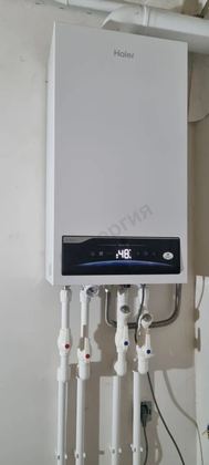 Установка котла Haier Space Slim, обвязка